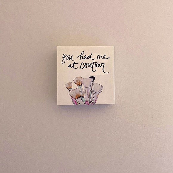 You Had Me At Contour |Canvas Wall Wart - Picture 4 of 4